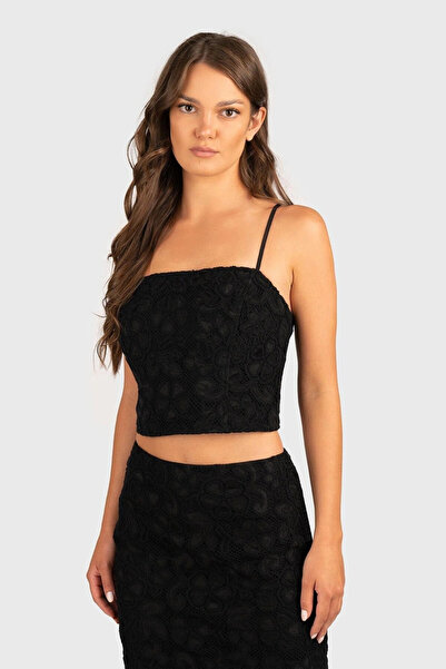 Guess Дамска черна блуза Delilah W5YH71WHEP0-JBLK