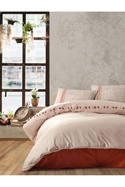 Cotton Box Candy Çift Kişilik Nevresim Takımı Merri Bej