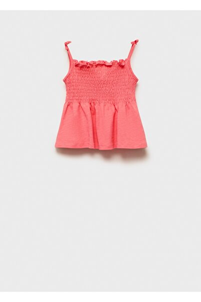 MANGO Baby Askılı büzgülü bluz