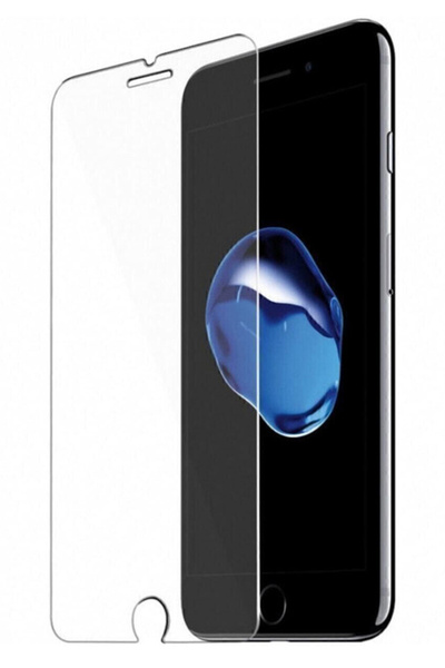 Marselit Iphone 7 Plus ve 8 Plus Uyumlu Tam Kaplayan Şeffaf Tamperli Ekran Ko...