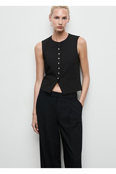 MANGO Woman Düğmeli takım yelek