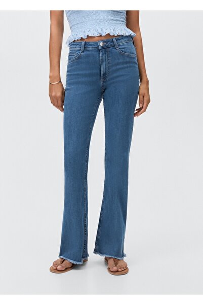 Mango Teen İspanyol paça jean pantolon