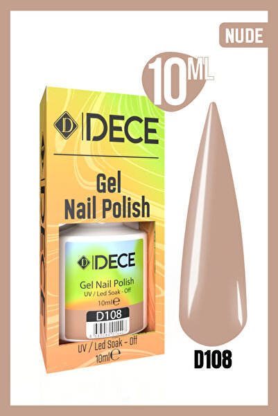 d dece Kalıcı Oje Uv Led D108 (NUDE RENGİ) 10ml