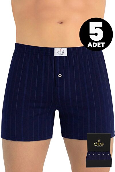 Öts Ανδρικά μποξεράκια Premium 5 τεμαχίων με ρίγες - 100% βαμβάκι, εξαιρετικά...