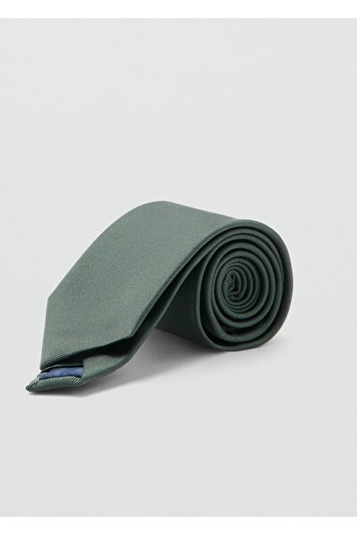 MANGO Man Düz ipek kravat