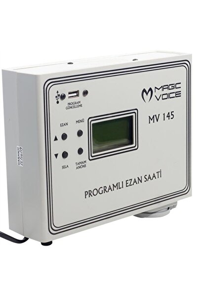 MagicVoice MV-145 3 Hocalı Programlı Duvar Tipi Ezan Saati