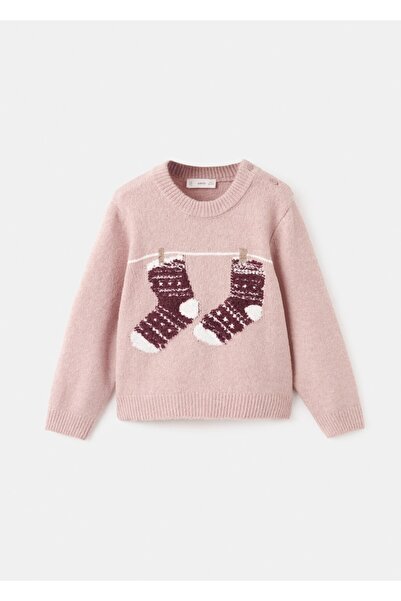 MANGO Baby İşlemeli örgü kazak