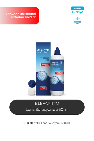 TTO Blefari Lens Solüsyonu 360 ml Son Kullanım Tarihi: 01.2027