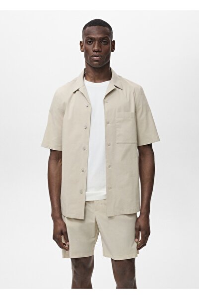 MANGO Man Regular kesim cepli gömlek