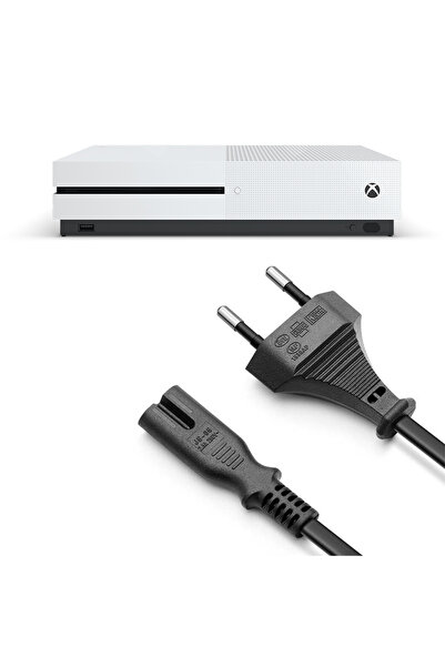 POPKONSOL Xbox One X Güç Kablosu 1.5m Xbox One S X Uyumlu Xbox Güç Kablosu Ye...