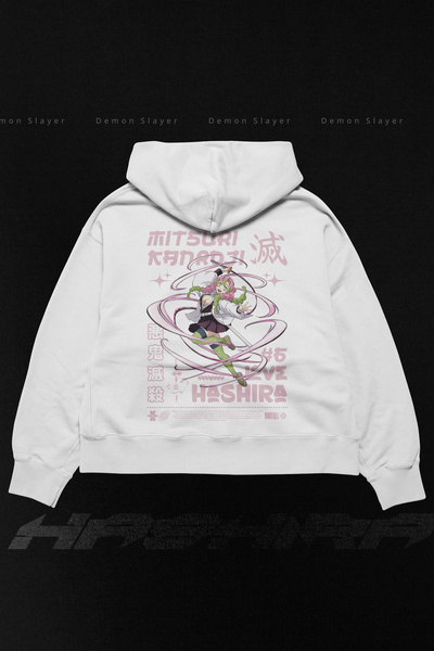 Brutal Dept. Demon Slayer Mitsuri Kanroji Oversized Hoodie, Unisex