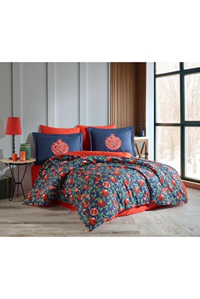 Hobby Double Poplin Duvet Cover Plenty Red