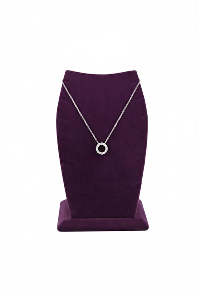 MeGass Dekor إنتاج محلي نموذج دبي قماش سويدي أرجواني اللون 12/8 سم قلادة - حا...