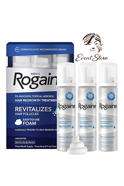 Rogaine رغوة مينوكسيديل نقية لعلاج تساقط الشعر وإعادة نموه لدى الرجال (تكفي ل...