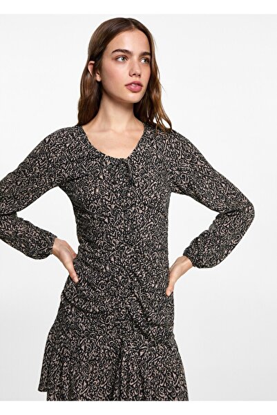 Mango Teen Šarena haljina sa volanima