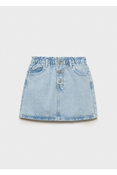 MANGO Kids Paperbag denim etek