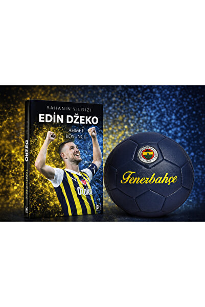 Lisanslı Lacivert Premıum Futbol Topu Dzeko Kitap Hediyeli