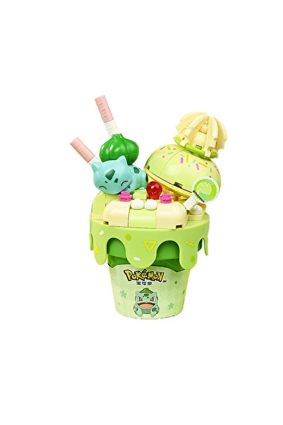 Choice مكعبات بناء على شكل آيس كريم، شخصيات بوكيمون: بولباسور، بيكاتشو، سكوير...