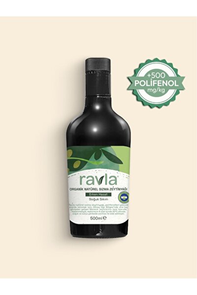 Ravla Organik Erken Hasat Zeytinyağı – İçimlik 500 ml