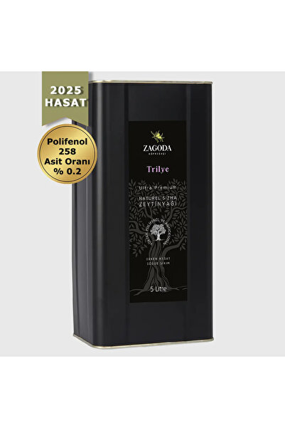 Zagoda Trilye Erken Hasat Natürel Sızma Zeytinyağı 5 Litre