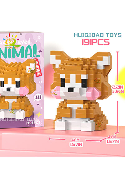 Choice 12 قطعة مع صندوق، نموذج بناء صغير لطيف لحيوان أليف من هويكيباو، بطريق،...
