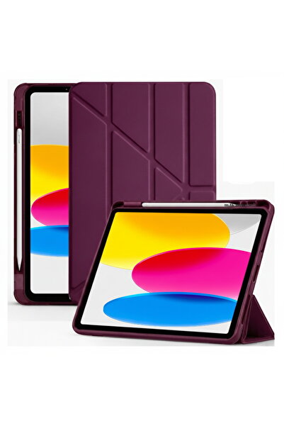 m.tk moveteck İpad 11 (A16) 2025 10. Nesil 10.9 Uyumlu Kılıf Yumuşak Kalem Bö...