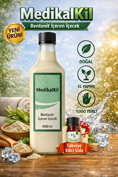 Venur Sefa Sağlığınız İçin MedikalKil Bentonit İçilebilir Kil 1000 ml Doğal D...