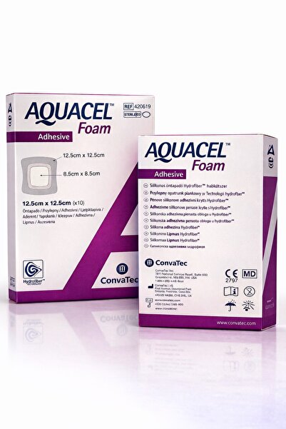Convatec AQUACEL Foam Adhesive Kendinden Yapışkanlı Köpük Yara Örtüsü 12,5x12...