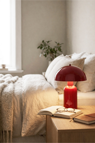 HOMİNG Homing Roma Retro Wine Red Masa Lambası 241881