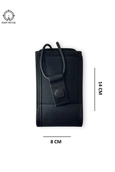 a+ aksoy tactical Telsiz Kılıfı Üstü Açık Tip Siyah