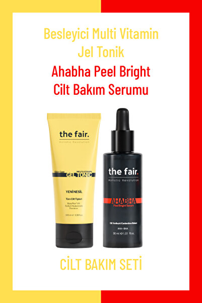 the fair. the fair Multi Vitamin Gel Toner 100 ml and AHABHA Peel Bright Skin...