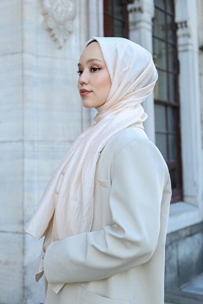 Hint İpek Tek Renk Vual Şal Somon VUALV01-14