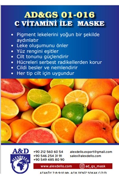 ALEXDELLO YÜZ BAKIM MASKE Gözenek Temizleyici, Sıkılışatırıcı Ve Güzellik Mas...