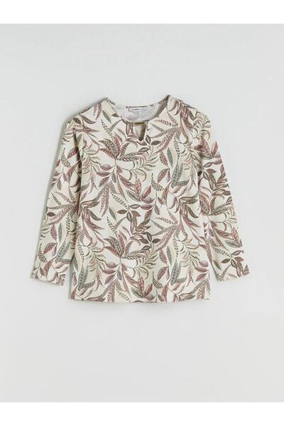 LC Waikiki Μπλούζα LCW Crew Neck Floral (W5)