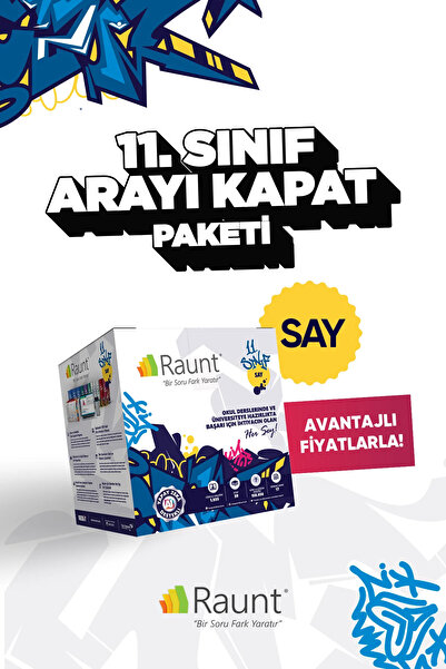 Raunt 11. Sınıf SAY ARAYI KAPAT (37 Kitap, Mobil/Web) Yapay Zekalı, Üniversit...