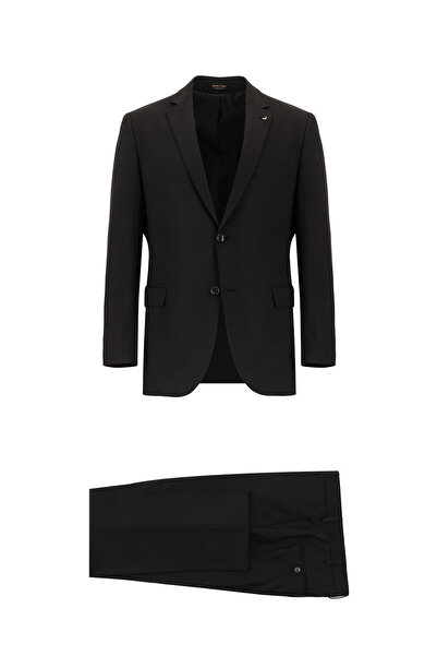 Abdullah Kiğılı Relaxed Fit Relaxed Fit Wool Patterned Combination Suit