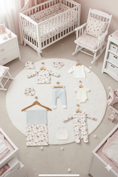 Cherub Baby طقم ملابس للأطفال حديثي الولادة مكون من 10 قطع بنمط زهور السنجاب،...