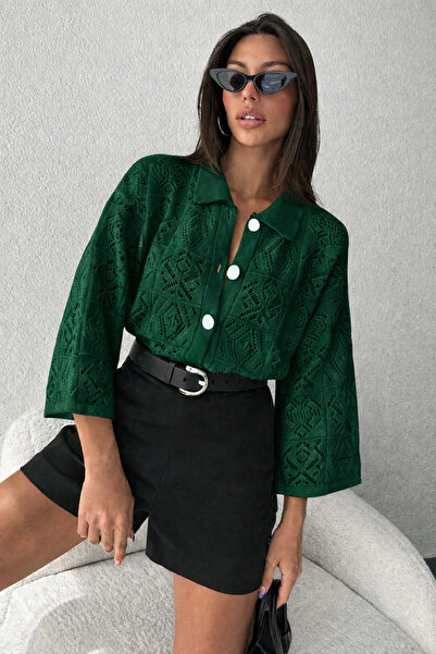 Get Crazy كارديجان تريكو نسائي - تصميم بأزرار