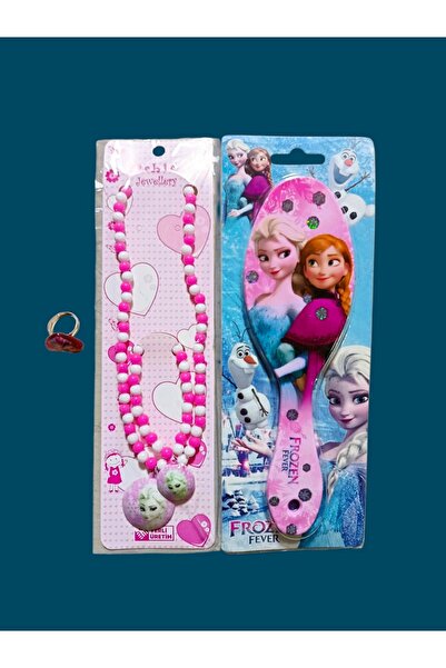 MONİCATİME ELSA SET SAÇ FIRÇASI+KOLYE+BİLEKLİK+1 ADET YÜZÜK