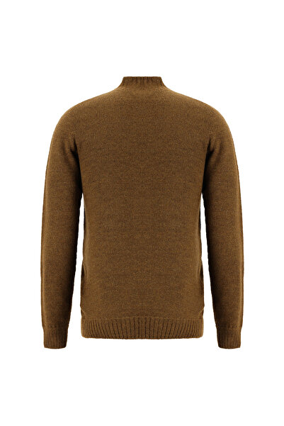 Abdullah Kiğılı Pulover din lână, fără cusături, cu guler pe gât, croială sli...