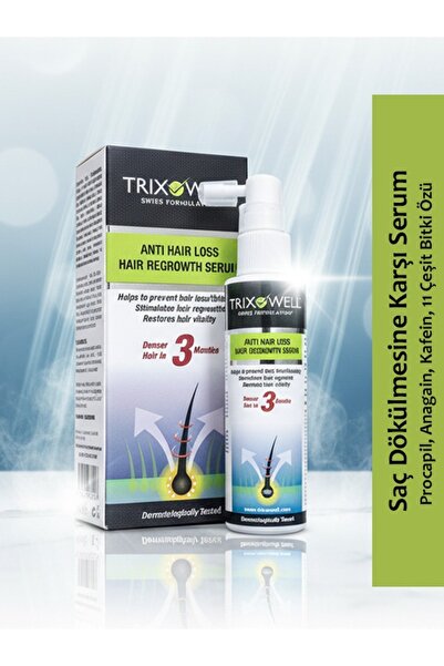 Trixowell Saç Dökülmesine Karşı / Saç Güçlendirici Serum Procapil, Kafein SKT...