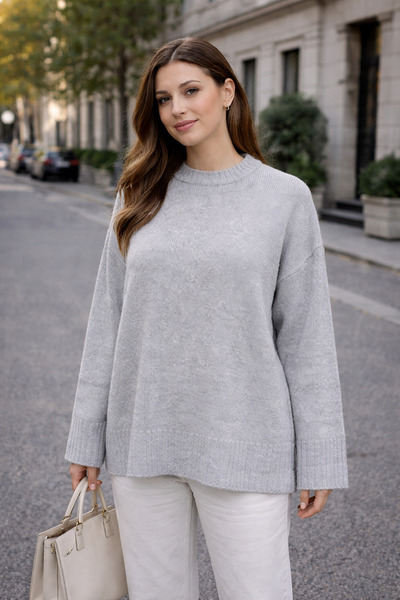 Get Crazy Women's Crew Neck Knitwear Sweater