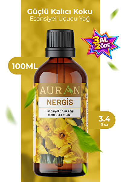 AURAN Nergis Esansiyel Uçucu Koku Yağı Buhurdanlık Yağı Difüzör Esansı Hobi E...
