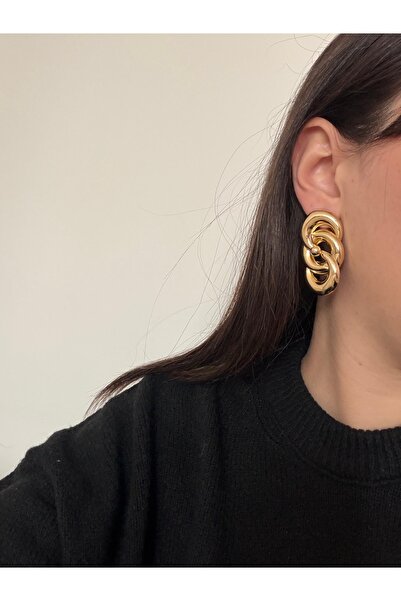 Charmist أقراط جولدن بيسيك من الفولاذ المقاوم للصدأ