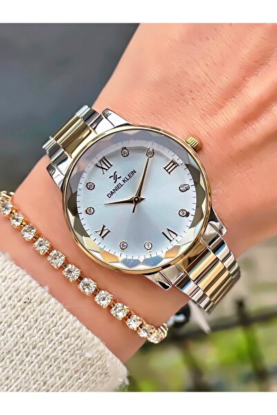 Daniel Klein Paslanmaz Çelik Kordon Kadın Kol Saati,3ATM Su Geçirmez+Bileklik