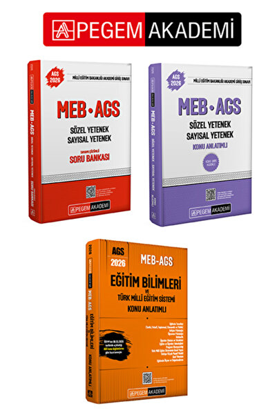 Pegem Akademi Yayıncılık PEGEM AKADEMİ 2026 MEB AGS Eğitim Bilimleri Konu Anl...