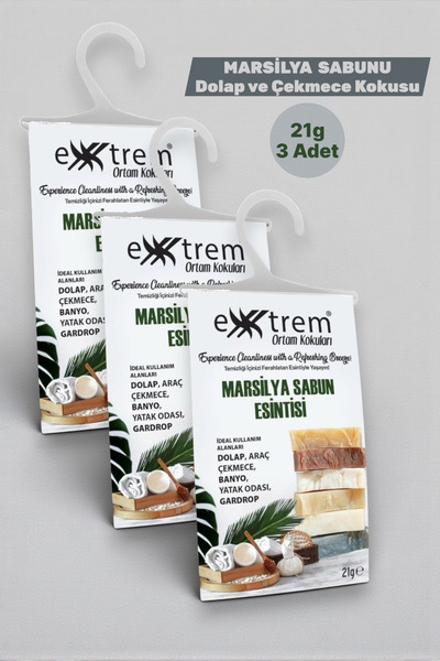 Extrem 3 Adet Marsilya Sabunu Dolap ve Çekmece Kokusu