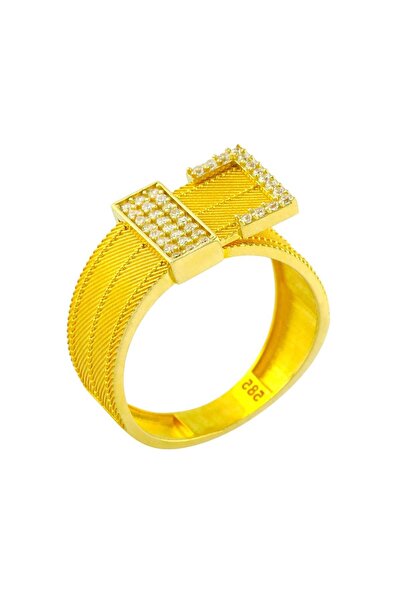 Altınkaynak 14 Ayar Altın Tasarım Yüzük - 0194401