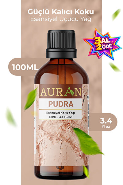 AURAN Pudra Saf Esansiyel Uçucu Yağ Buhurdanlık Yağı Difüzör Esansı Aromatera...