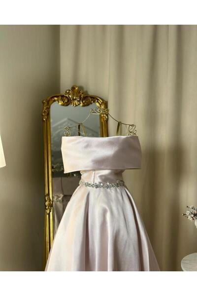 vanus fashion فستان سهره ميدي 4944